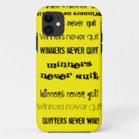 Les gagnants ne quittent jamais l'Coque iPhone 5