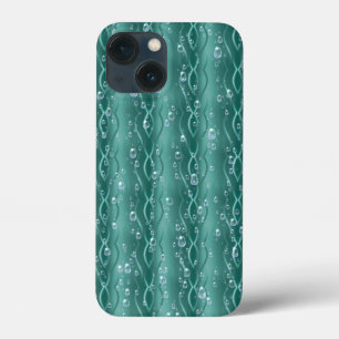 Case-Mate iPhone Case Les gouttes de pluie sur le métal vert