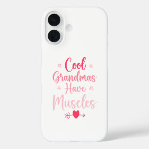 Coque Pour iPhone 16 Les grands-mères cool ont des muscles