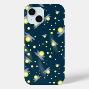 Coque Pour iPhone 15 Les lucioles éthérées à la Motif de nuit