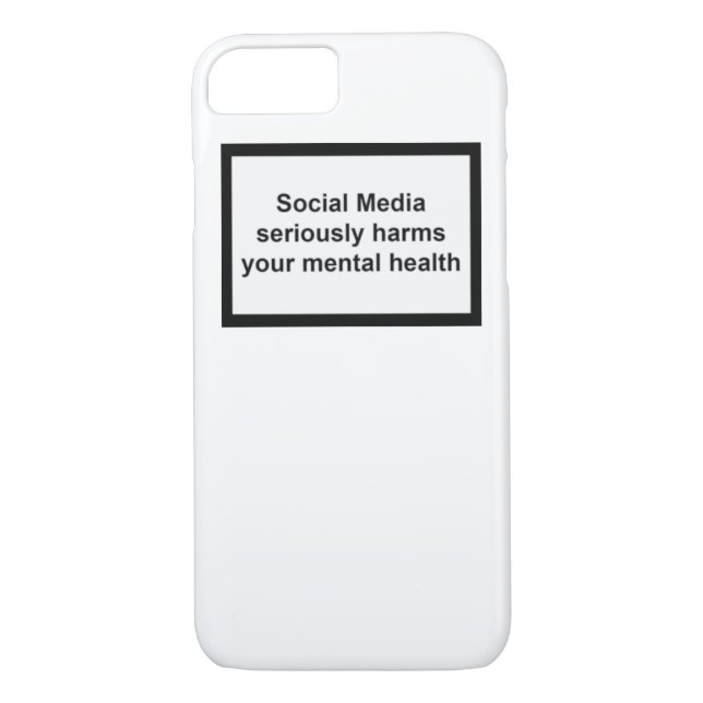 Coques Case-Mate iPhone Les médias sociaux nuit sérieusement à votre santé (Dos)