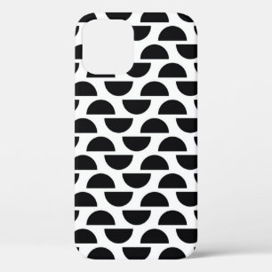Case-Mate iPhone Case Les moitiés noires du cercle créent une simple par