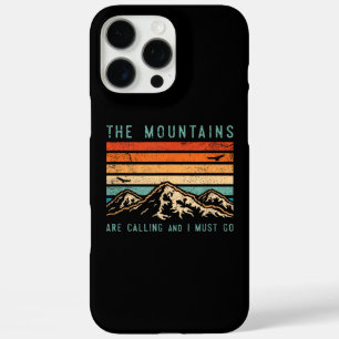 Coques iPhone 16 Pro Max Les montagnes appellent et je dois aller rétro vin
