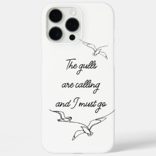 Coques iPhone 16 Pro Max Les mouettes appellent et je dois partir Art de mo