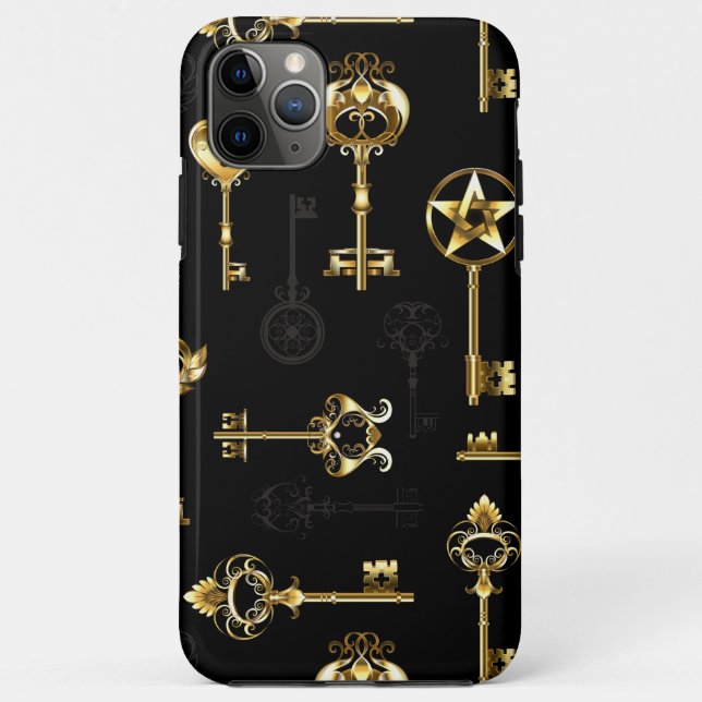 Coques Case-Mate iPhone Les Patters de Seamless avec Golden Keys (Dos)