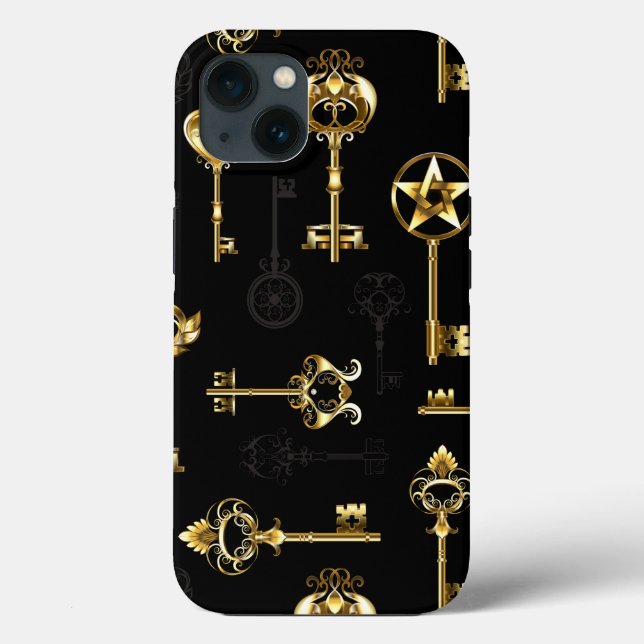 Coques Case-Mate iPhone Les Patters de Seamless avec Golden Keys (Verso)