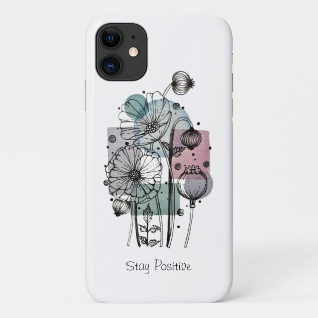 Coques Case-Mate iPhone Les Pépites Doodent En Encre Et Aquarelle (Dos)