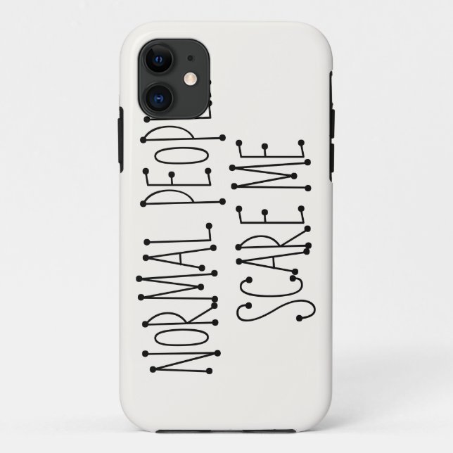 Coques Case-Mate iPhone Les personnes normales m'effrayent (Dos)