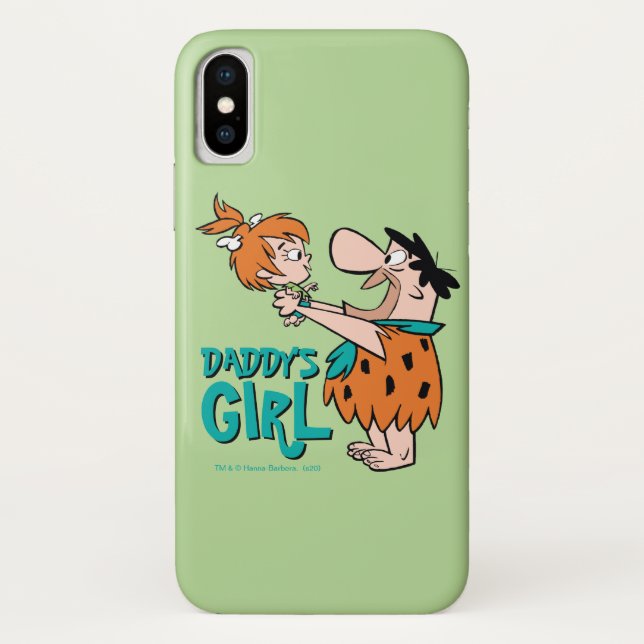 Coques Case-Mate iPhone Les Pierrafeu | Fred & Pebbles - La fille de papa (Dos)