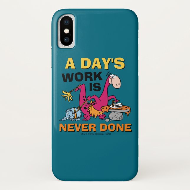 Coques Case-Mate iPhone Les Pierrafeu | Maison de nettoyage Dino (Dos)