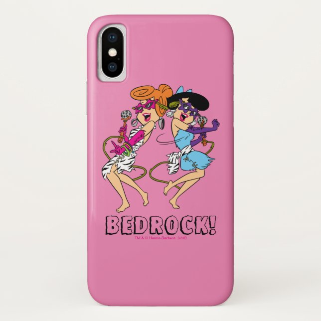 Coques Case-Mate iPhone Les Pierrafeu | Wilma & Betty Rock Stars (Dos)