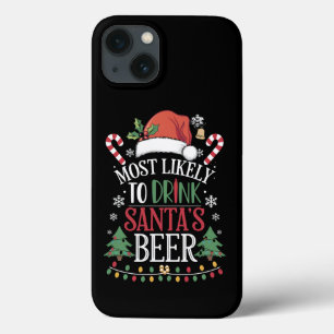 Case-Mate iPhone Case Les Plus Susceptibles De Boire Père Noël Bière Cor