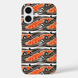 COQUE POUR iPhone 16 LES POISSONS DANS LES VAGUES DE MER