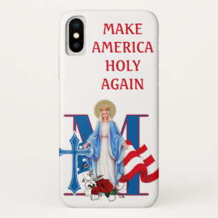 Case-Mate iPhone CASE LES ROSES RELIGIEUX AMÉRICAINS DU DRAPEAU VIRGIN 