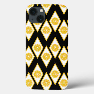 Coques Pour iPhone Les tranches d'agrumes dans le Motif Diamant moder