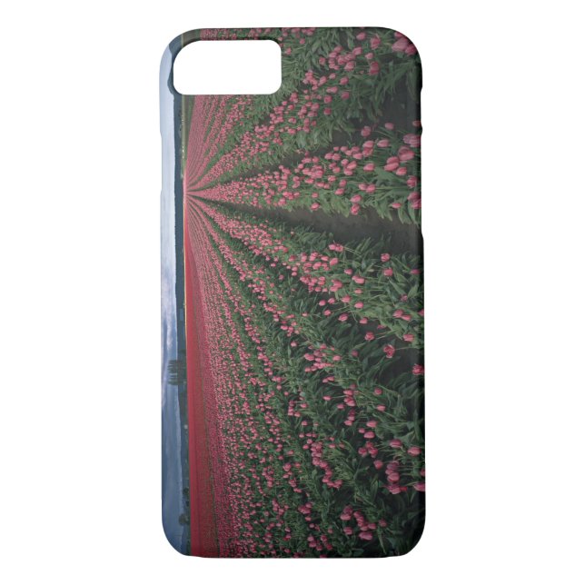 Coques Case-Mate iPhone Les tulipes roses et rouges brillent sous l'obscur (Dos)