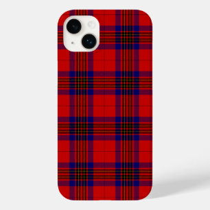 Coque Pour iPhone 14 Plus Leslie tartan rouge bleu violet plaid