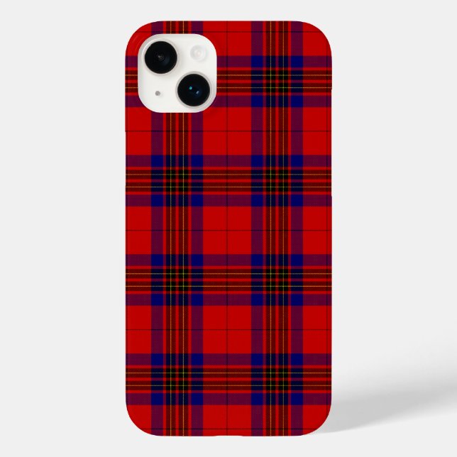 Coques Case-Mate iPhone Leslie tartan rouge bleu violet plaid (Verso)