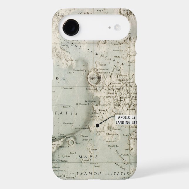 COQUES Case-Mate iPhone L'ESPACE : LUNE MAP, 1972 (Verso)