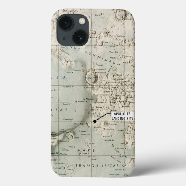 COQUES Case-Mate iPhone L'ESPACE : LUNE MAP, 1972 (Verso)