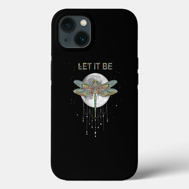 Coques Case-Mate iPhone Let It Be Moon and Dragonfly Dream Catcher (Verso)