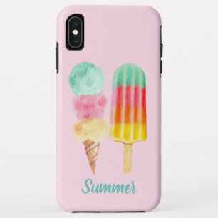 Case-Mate iPhone Case L'été Crème glacée Popsicle Aquarelle Dessert