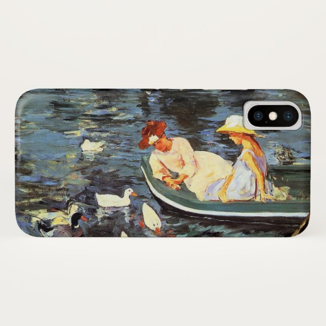 Coques Case-Mate iPhone L'été (par Mary Cassatt) (Dos (Horizontal))