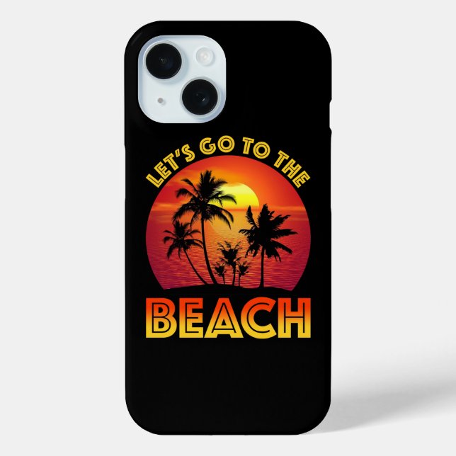 Coques Case-Mate iPhone Let's Go To The Beach (Verso)