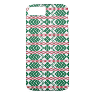 Coque Case-Mate Pour iPhone Letton vert et rouge motif tribal