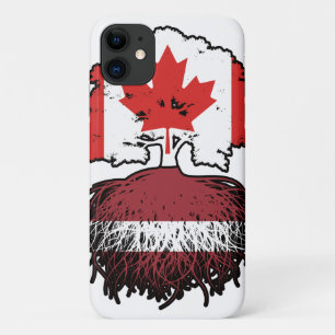 Case-Mate iPhone Case Lettonie Drapeau canadien letton des racines d'arb