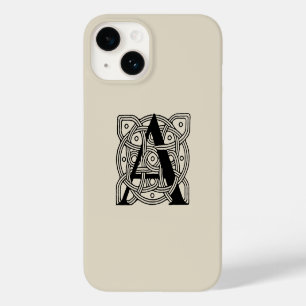 Coque Pour iPhone 14 Lettre A Monogramme Impression de nœud celtique vi