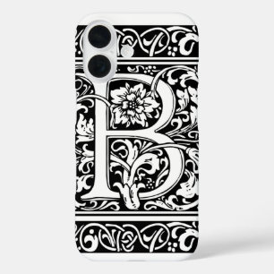 Coque Pour iPhone 16 Lettre B Monogramme médiéval Art Nouveau