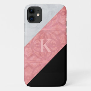 Case-Mate iPhone Case LETTRE Batik Rose Ruddy ET Aquarelle Grise