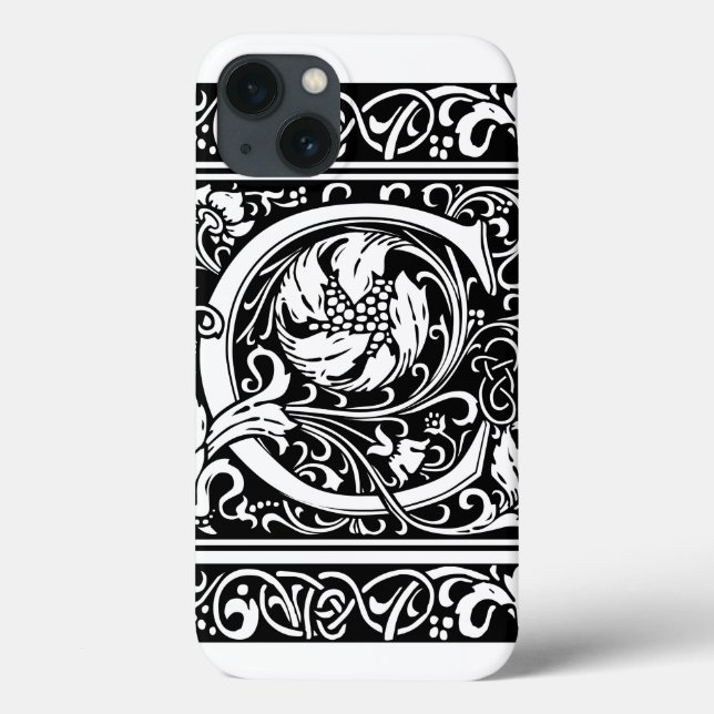 Coques Case-Mate iPhone Lettre C Monogramme médiéval Art Nouveau (Verso)