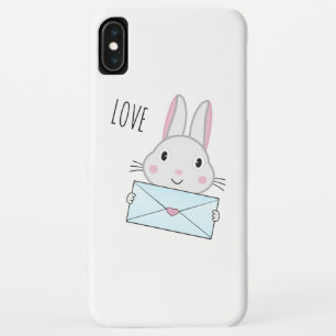 Case-Mate iPhone Case Lettre d'amour mignonne et belle lapin tenant