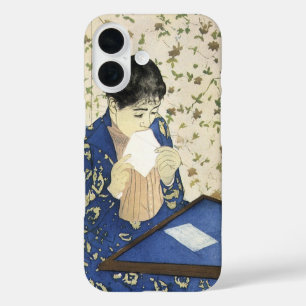 Coque Pour iPhone 16 Lettre de Mary Cassatt, Impressionnisme Vintage