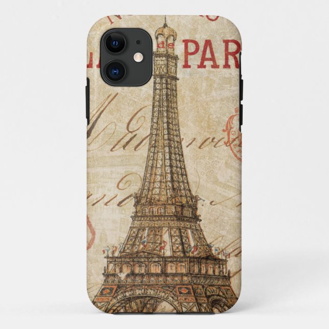 Coques Case-Mate iPhone Lettre de Paris (Dos)