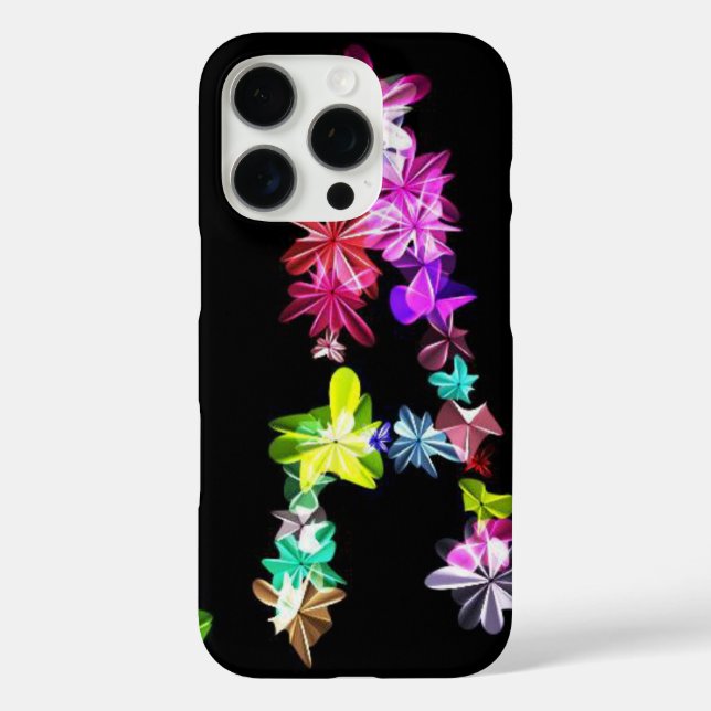 Coques Case-Mate iPhone LETTRE Florale A ART (Verso)