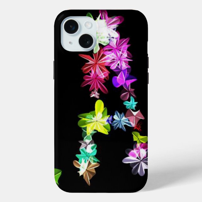 Coques Case-Mate iPhone LETTRE Florale A ART (Verso)