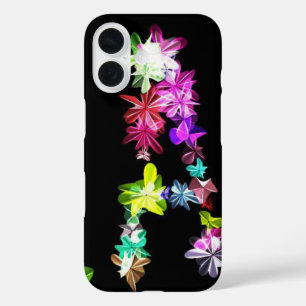 Coque Pour iPhone 16 LETTRE Florale A ART