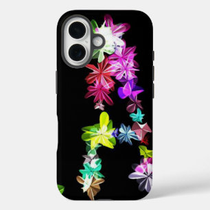 Coque Pour iPhone 16 LETTRE Florale A ART