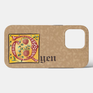 Case-Mate iPhone Case Lettre Florale médiévale illuminée Q Monogramme