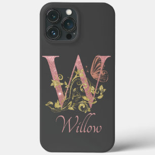 Case-Mate iPhone Case LETTRE Florale Parties scintillant rose W