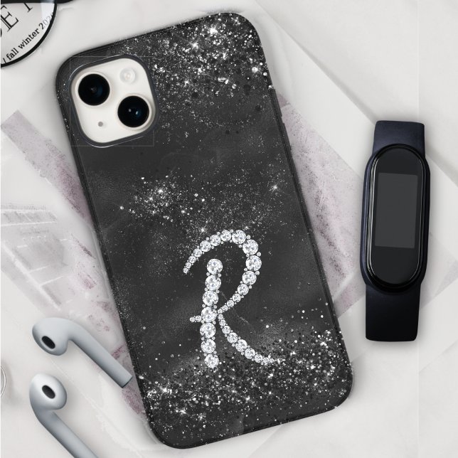 Coques Case-Mate iPhone LETTRE HERBE STYLE CRYstal ROPIER R noir (Créateur téléchargé)