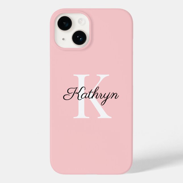 Coques Case-Mate iPhone Lettre initiale de monogramme de nom (Verso)