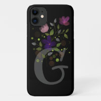 LETTRE INITIALE G PLUS MODE Floral
