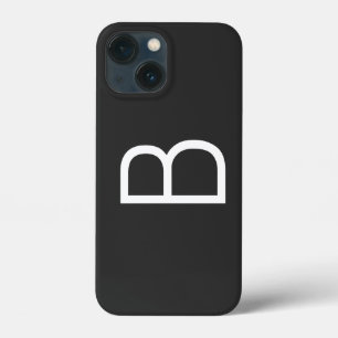 Case-Mate iPhone Case Lettre initiale noire Monogramme moderne