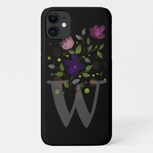 Case-Mate iPhone Case Lettre initiale W Plus Floral Design