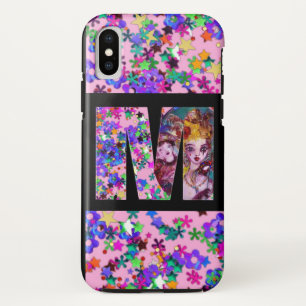 ETUI iPhone Case-Mate LETTRE M MONOGRAMME MONOGRAMME DE LA MASQUÉRADE VÉ