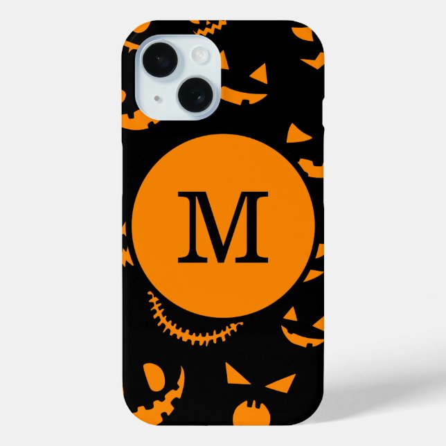 Coques Case-Mate iPhone LETTRE MONOGRAPHIQUE VISEES Jack-o'-lantern Éffray (Verso)